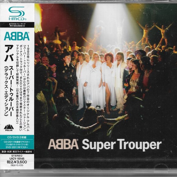 ABBA Super Trouper CD+DVD Japanese Deluxe Edition SHM-CD 4 Bonus Tracks NEW - Picture 1 of 2